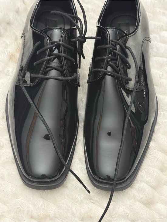 joseph abboud soiree patent leather dress shoes Lace Up Mens Black F80807